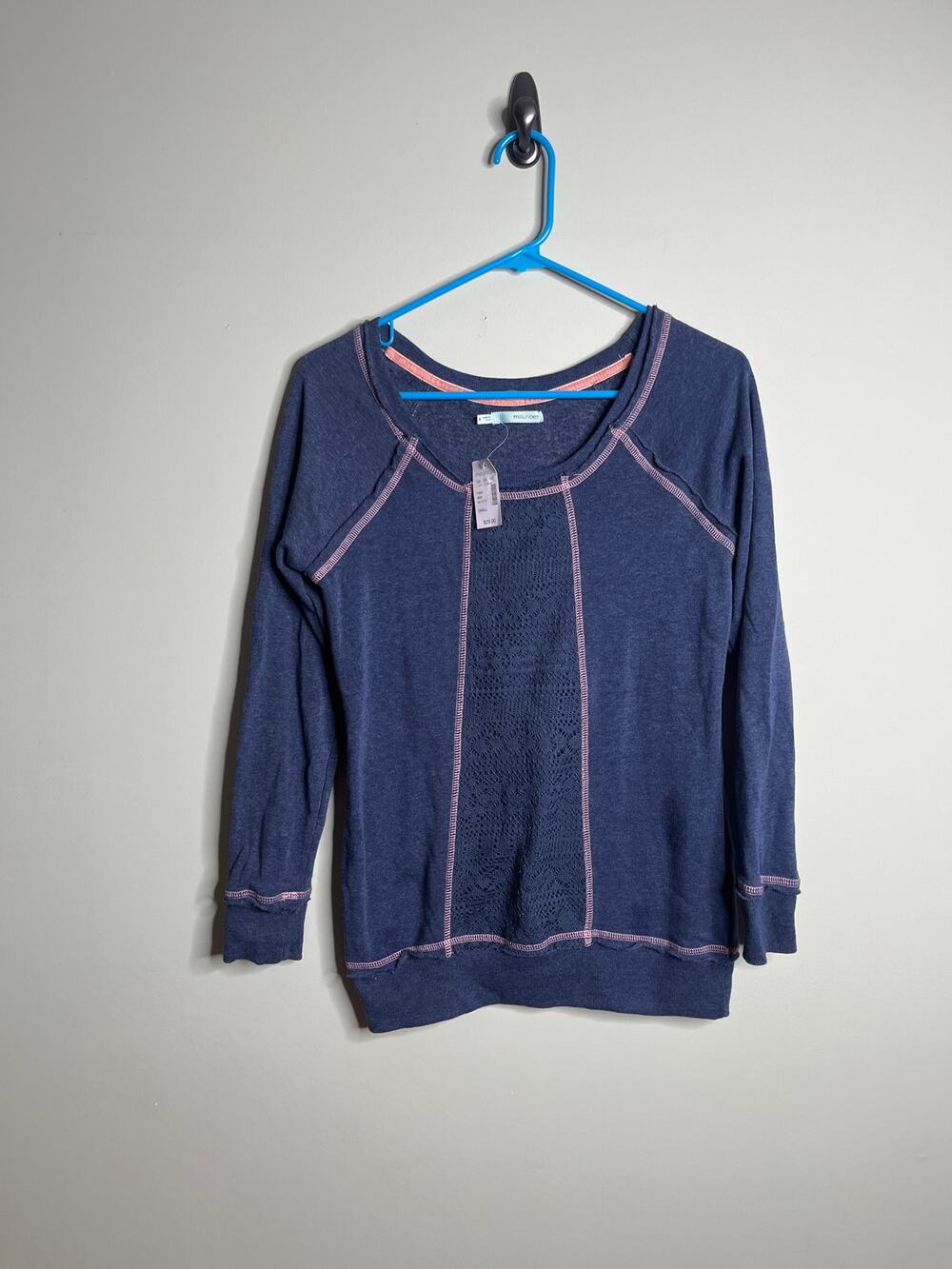 Maurices Navy Blue Long Sleeve Blouse Small